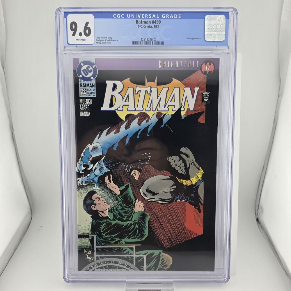 CGC 9.6 (NM+) Batman #493 Knightfall 3 - DC White Pages